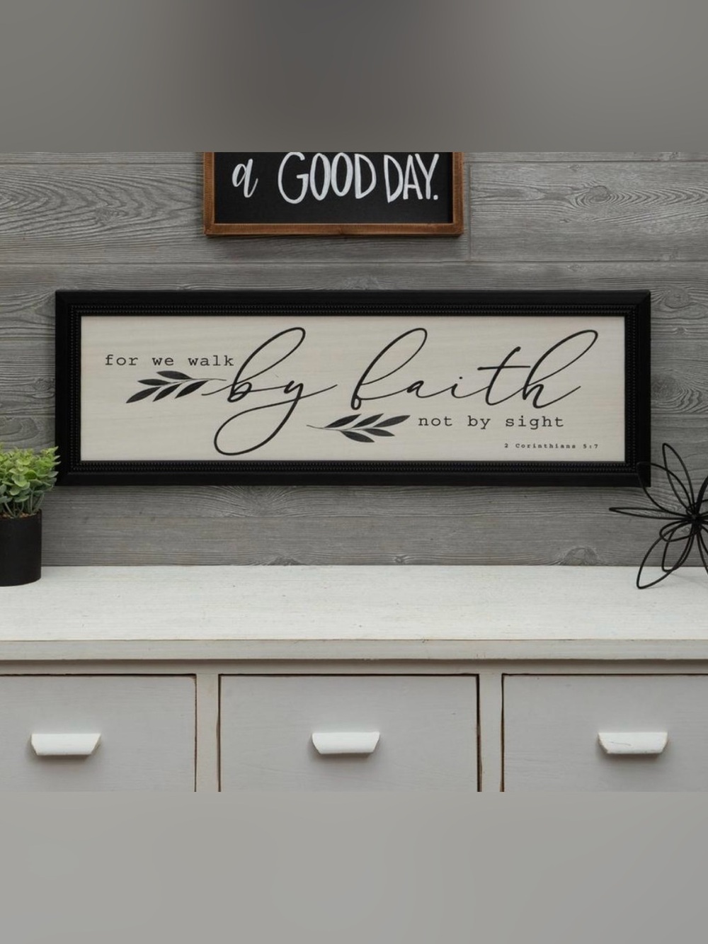 For We Walk By Faith Not By Sight Framed Wall Art Retails Hobby Lobby $35